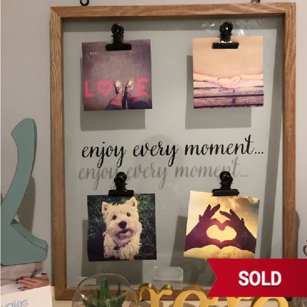 “Enjoy Every Moment” Photo Montage (Clear)